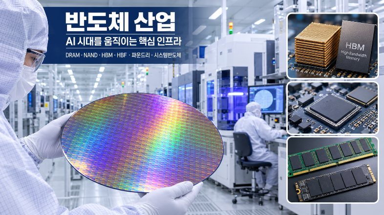 AI 시대 반도체 산업의 웨이퍼와 HBM, 시스템 반도체 생산 현장