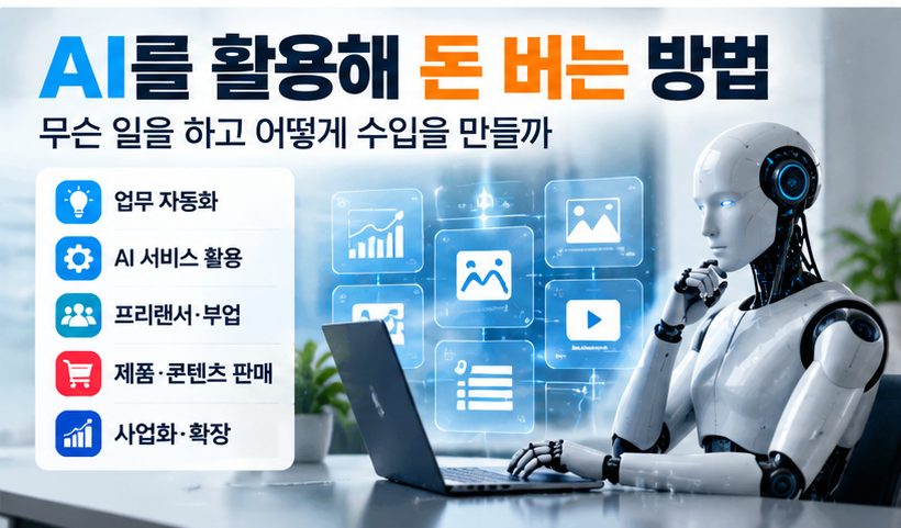 AI를 활용해 돈 버는 방법: 시작할 수 있는 일과 첫 수익 만들기