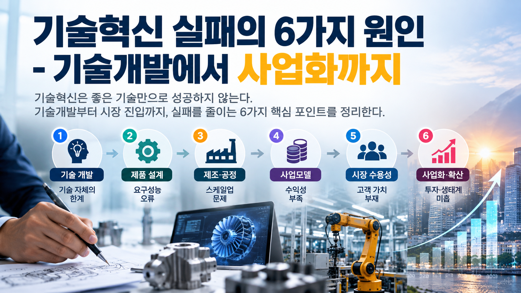기술혁신 실패의 6가지 원인: 기술개발에서 사업화까지